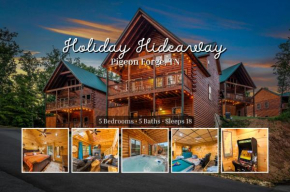 Holiday Hideaway 5 BR - Winter Deals! Hot Tub, Theater & Cozy Fireplace